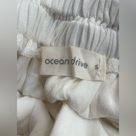 OCEAN DRIVE WOMEN’S WHITE HALTER EYELET BEACH DRESS SIZE S - Picture 4 of 5